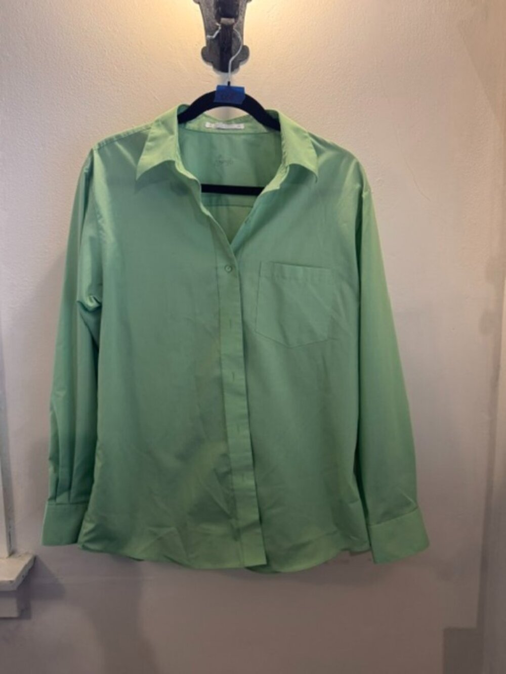 Foxcroft Long Sleeve Green No Iron Blouse